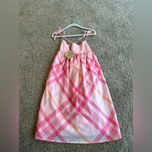 Burberry pink nova check toddler girl dress 5y 5t NWT